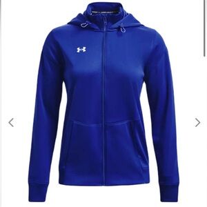 Women's Royal Blue Full-Zip Hoodie, fleece lined, C45 performance wear